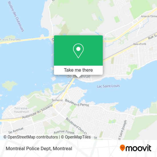 Montréal Police Dept map