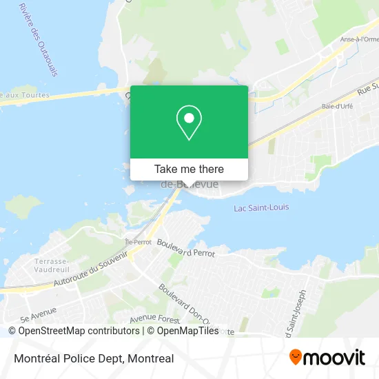 Montréal Police Dept map