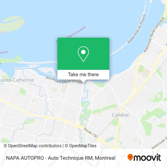 NAPA AUTOPRO - Auto Technique RM map
