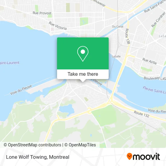 Lone Wolf Towing map
