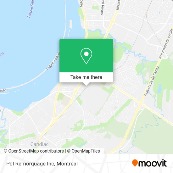 Pdl Remorquage Inc map