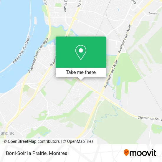 Boni-Soir la Prairie map