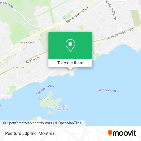 Peinture Jdp Inc map