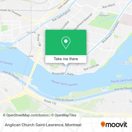 Anglican Church Saint-Lawrence map
