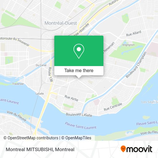 Montreal MITSUBISHI map