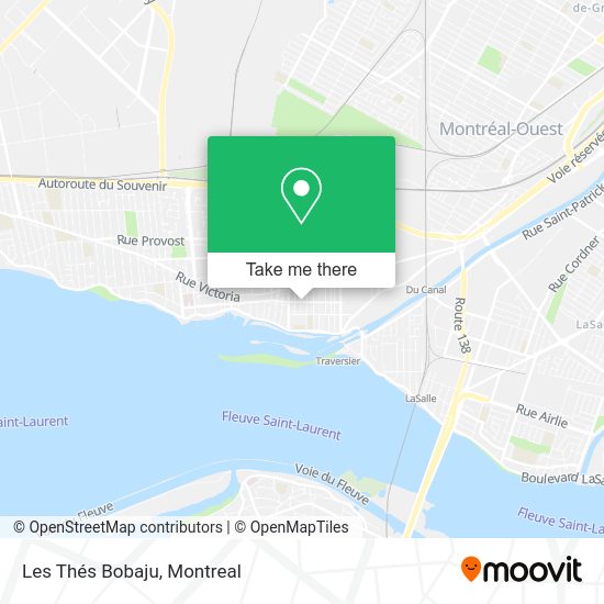 Les Thés Bobaju map