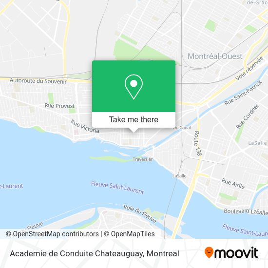 Academie de Conduite Chateauguay map