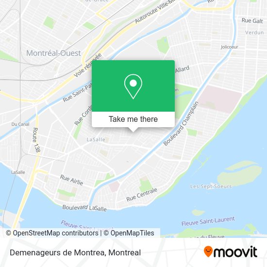 Demenageurs de Montrea map