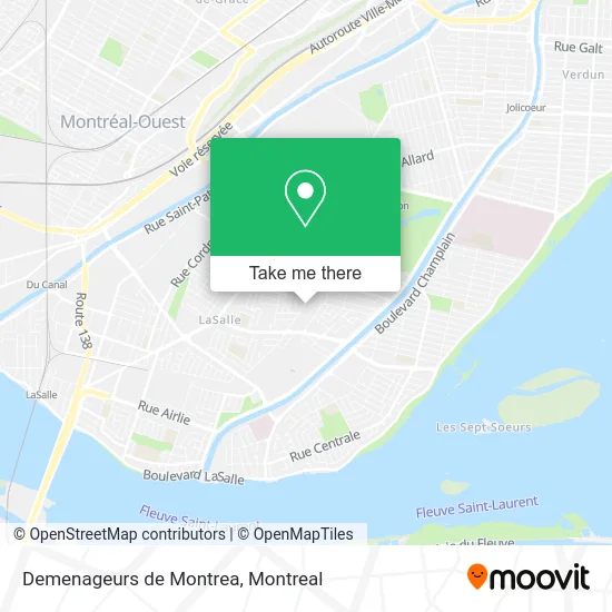 Demenageurs de Montrea map