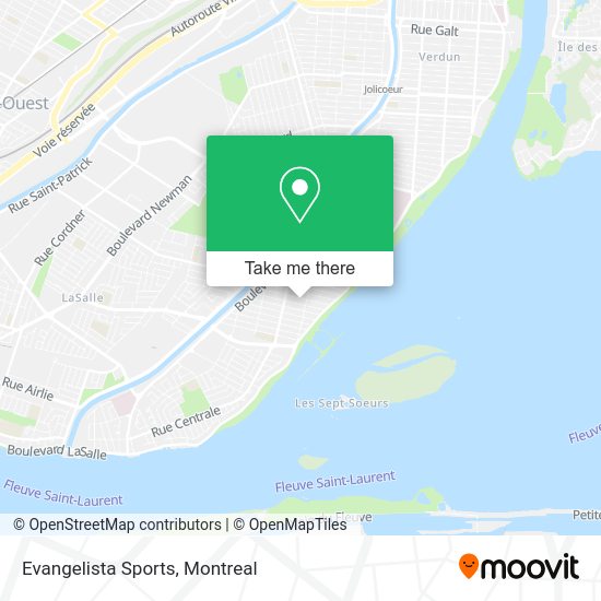 Evangelista Sports map