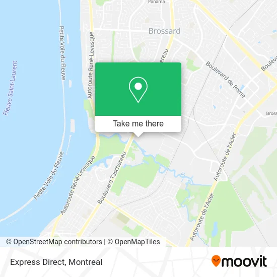 Express Direct map