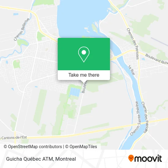 Guicha Québec ATM map