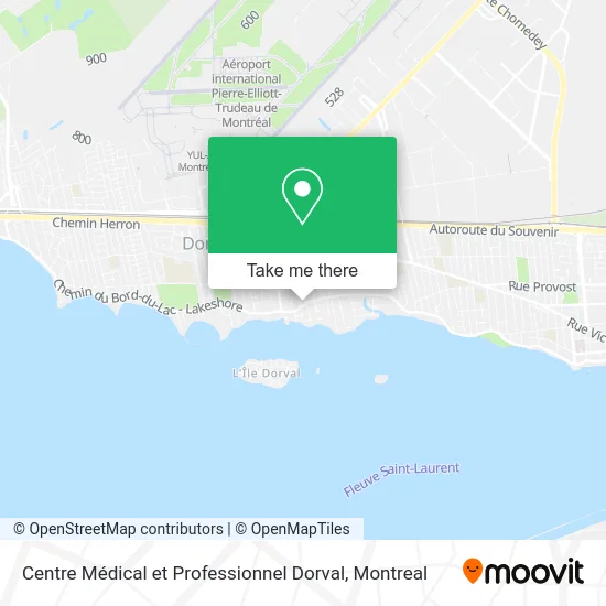 Centre Médical et Professionnel Dorval map