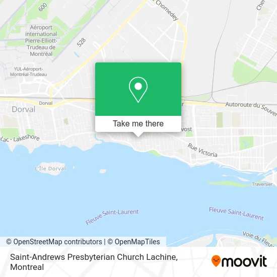 Saint-Andrews Presbyterian Church Lachine map