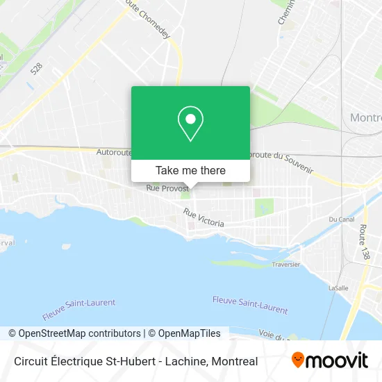 Circuit Électrique St-Hubert - Lachine map