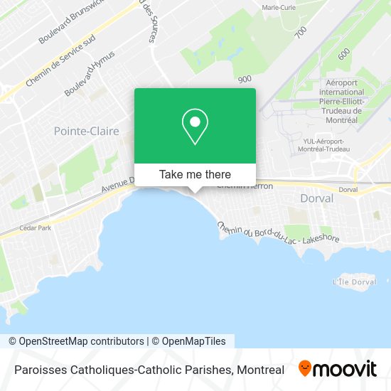 Paroisses Catholiques-Catholic Parishes map