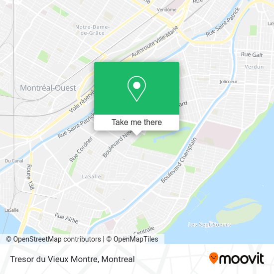 Tresor du Vieux Montre map