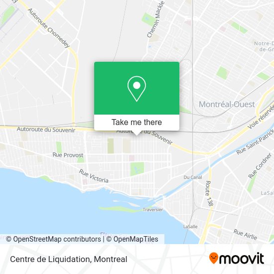 Centre de Liquidation map