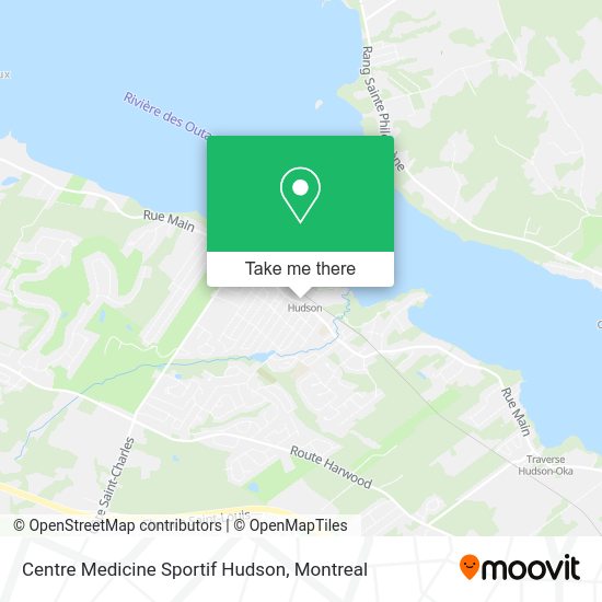 Centre Medicine Sportif Hudson map