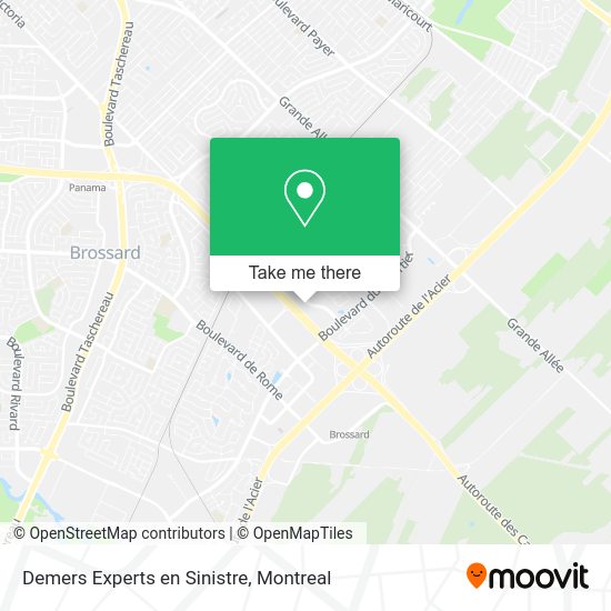 Demers Experts en Sinistre map