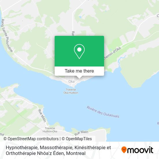 Hypnothérapie, Massothérapie, Kinésithérapie et Orthothérapie Nhôa'z Éden map