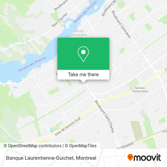 Banque Laurentienne-Guichet map