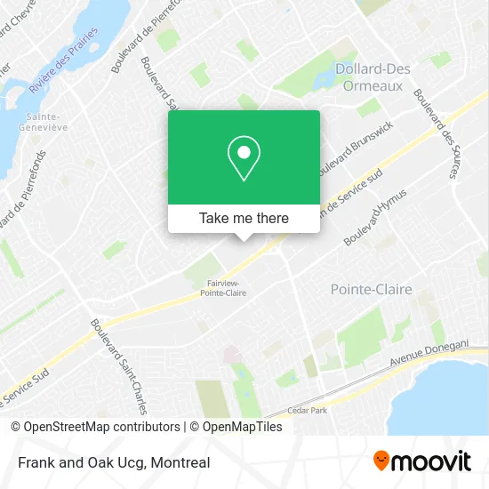 Frank and Oak Ucg map