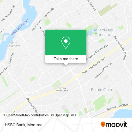 HSBC Bank map