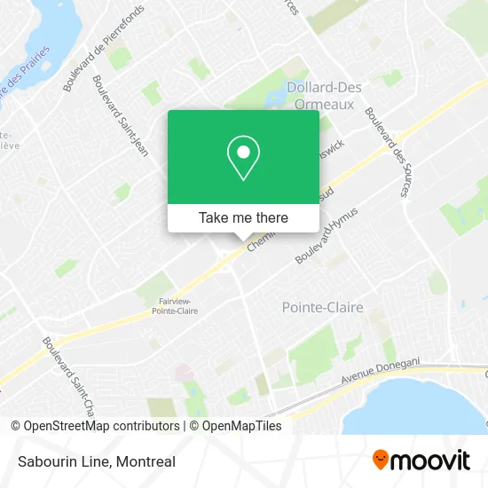 Sabourin Line map