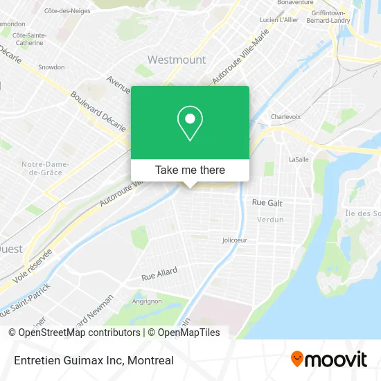 Entretien Guimax Inc map