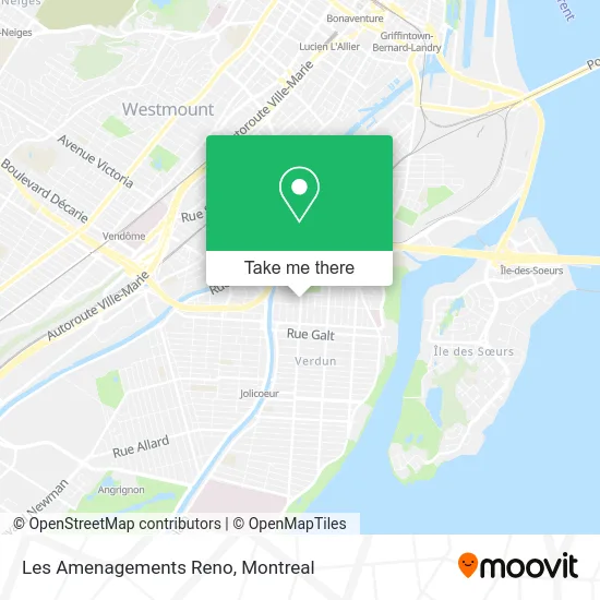 Les Amenagements Reno map