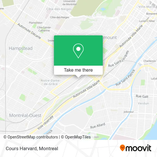 Cours Harvard map