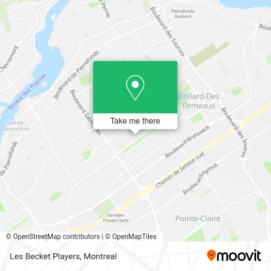 Les Becket Players map