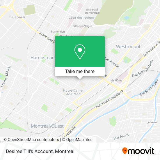 Desiree Till's Account map