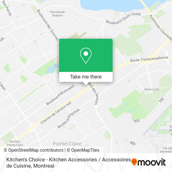 Kitchen's Choice - Kitchen Accessories / Accessoires de Cuisine map