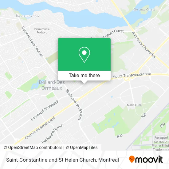 Saint-Constantine and St Helen Church map