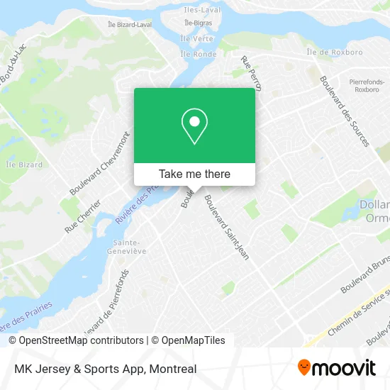 MK Jersey & Sports App map