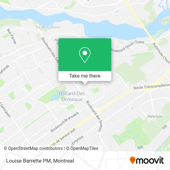 Louise Barrette PM map
