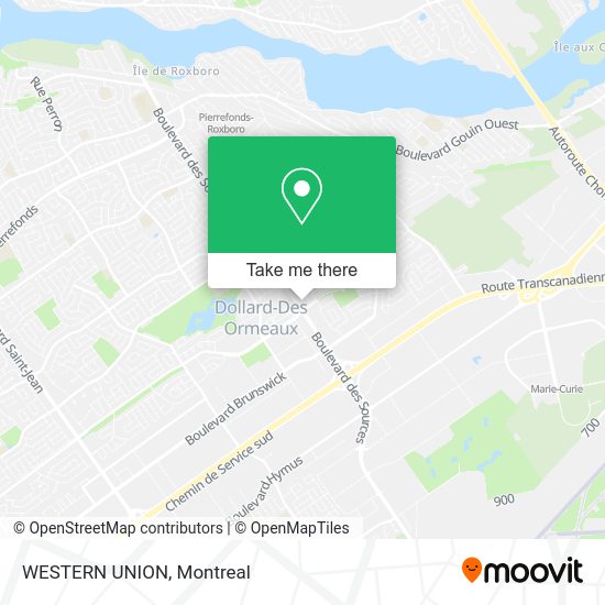 WESTERN UNION map