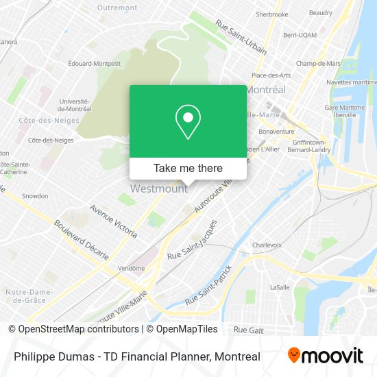 Philippe Dumas - TD Financial Planner map