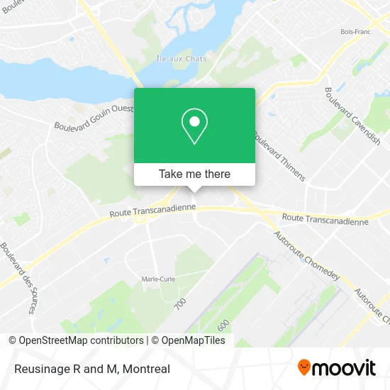 Reusinage R and M map