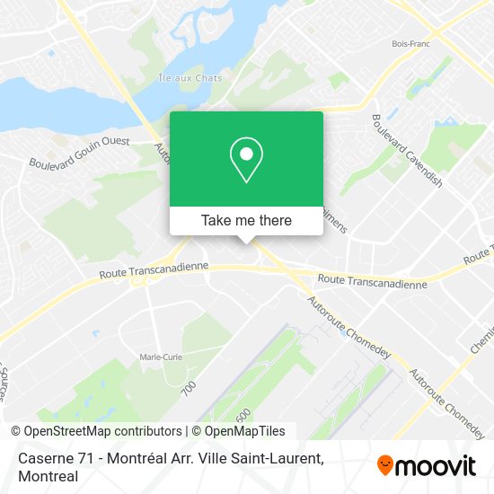 Caserne 71 - Montréal Arr. Ville Saint-Laurent map