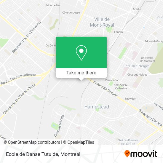 Ecole de Danse Tutu de map