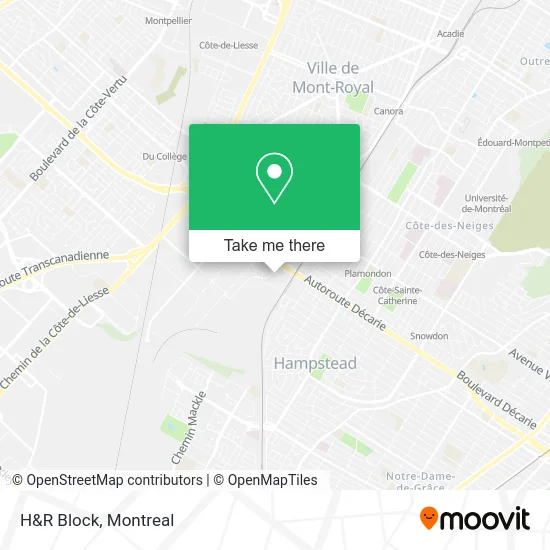 H&R Block map