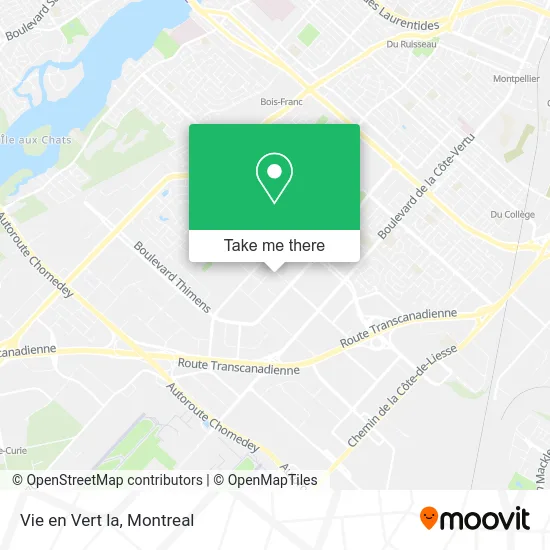 Vie en Vert la map