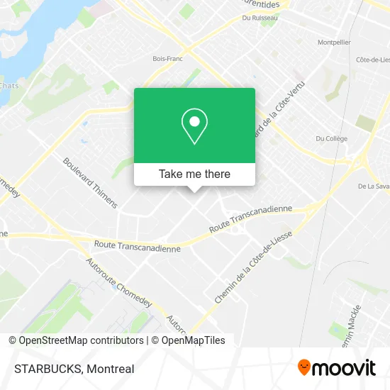 STARBUCKS map