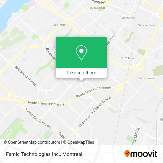 Famic Technologies Inc. map