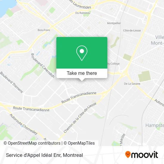 Service d'Appel Idéal Enr map