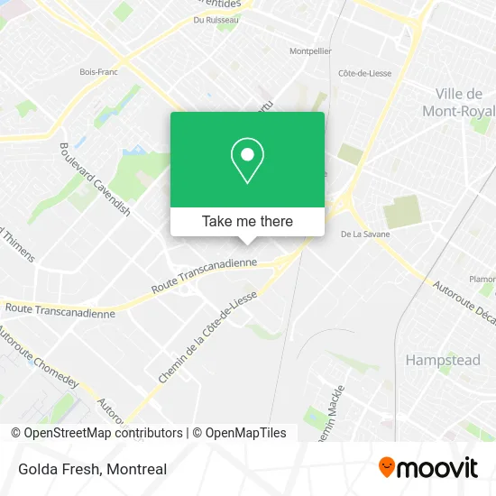 Golda Fresh map