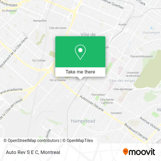 Auto Rev S E C map